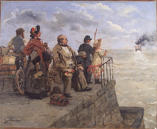 Départ pour Jersey, 1883, Guillaume Fouace