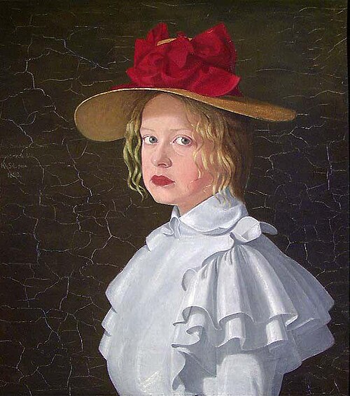 The Artist's Sister Magna, 1898, Kristofer Sinding-Larsen