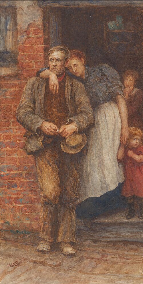 On Strike, 1897, Hubert von Herkomer