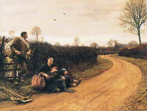 Hard times, 1885, Hubert von Herkomer