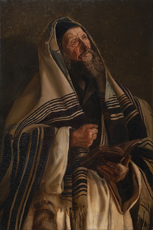 A Rabbi at prayer, 1891, Hubert von Herkomer