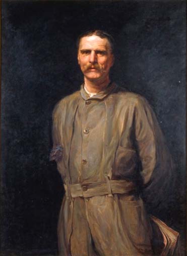 Porträt des Archibald Forbes, 1881, Hubert von Herkomer