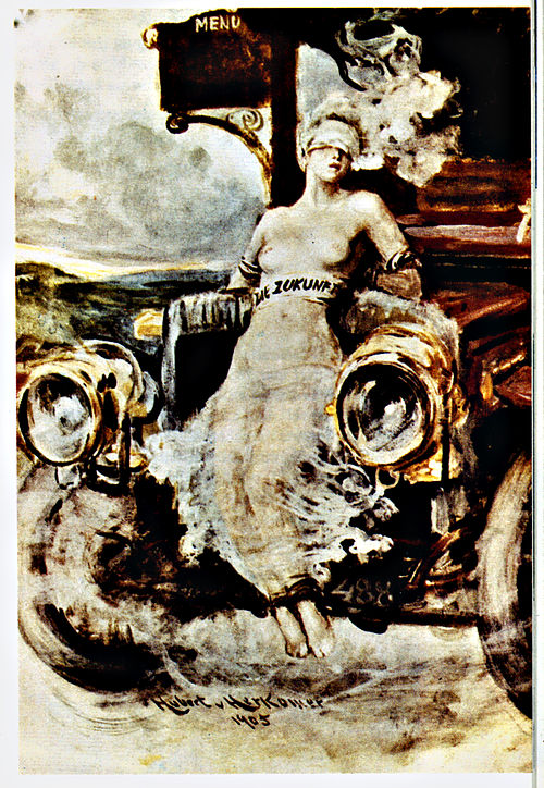 Die Zukunft ans Automobil gefesselt, 1905, Hubert von Herkomer