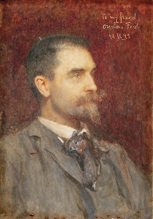 Porträt des Edward Onslow Ford, 1895, Hubert von Herkomer
