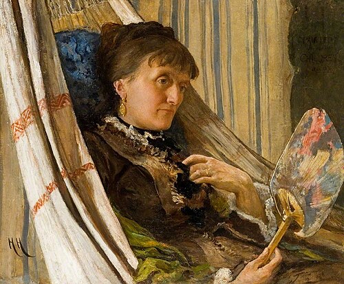 Anna Herkomer, née Weise (d.1883), 1876, Hubert von Herkomer