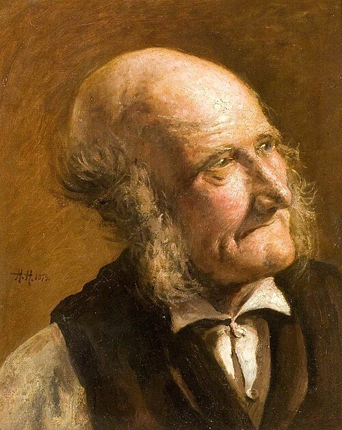 Portrait of an Old Man with Side Whiskers, 1879, Hubert von Herkomer