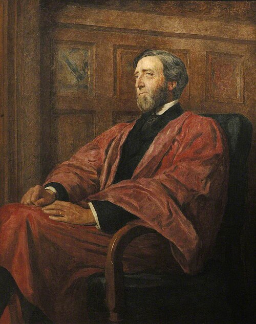 Arthur Wellesley Peel (1829–1912), 1st Viscount Peel, Commoner (1847), Visitor (1894), Speaker of th, 1888, Hubert von Herkomer
