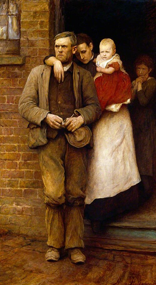 On Strike, 1891, Hubert von Herkomer