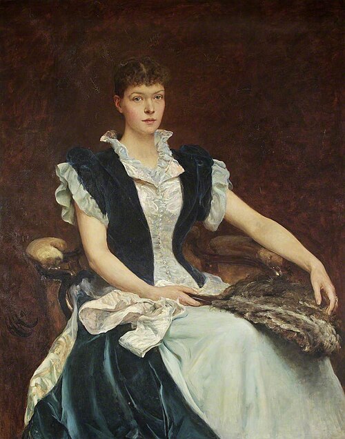 Mrs Walter Derham, 1892, Hubert von Herkomer