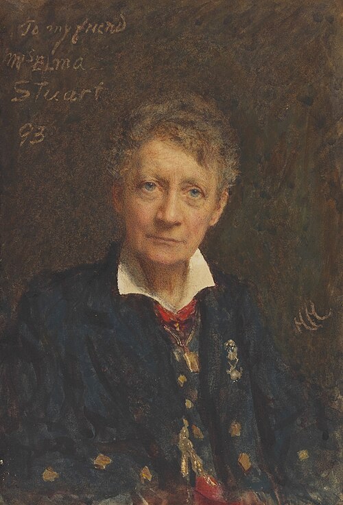 Elma Stuart (c.1837–1903), 1893, Hubert von Herkomer
