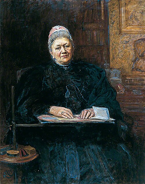 Mrs Phoebe Lankester, 1895, Hubert von Herkomer