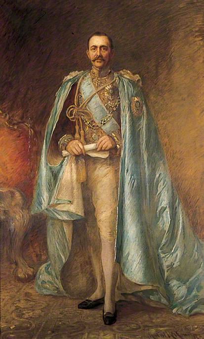 George Robert Canning Harris (1851–1932), 4th Baron Harris, 1897, Hubert von Herkomer