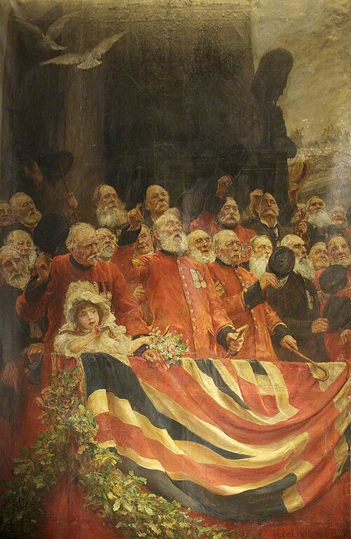 The Old Guards' Cheer, 1898, Hubert von Herkomer