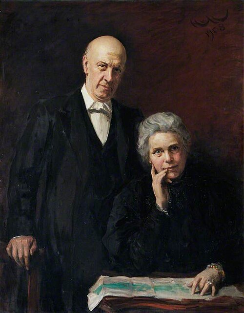 Samuel and Henrietta Barnett, 1908, Hubert von Herkomer
