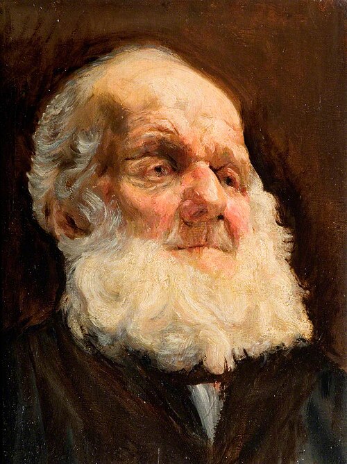 Head of an Old Man, , Hubert von Herkomer