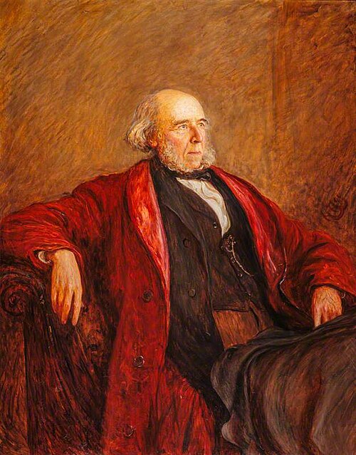 Herbert Spencer, 1820 - 1903. Philosopher, 1898, Hubert von Herkomer