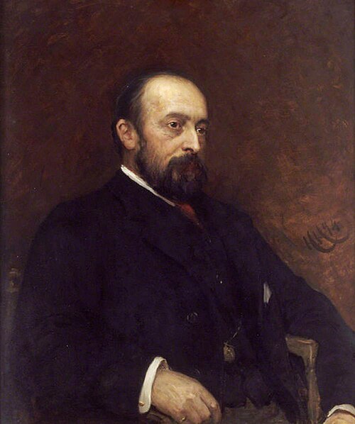 Sir Charles Dyke Acland, 8th/12th Baronet of Columb-John, MP (1842-1919), 1894, Hubert von Herkomer