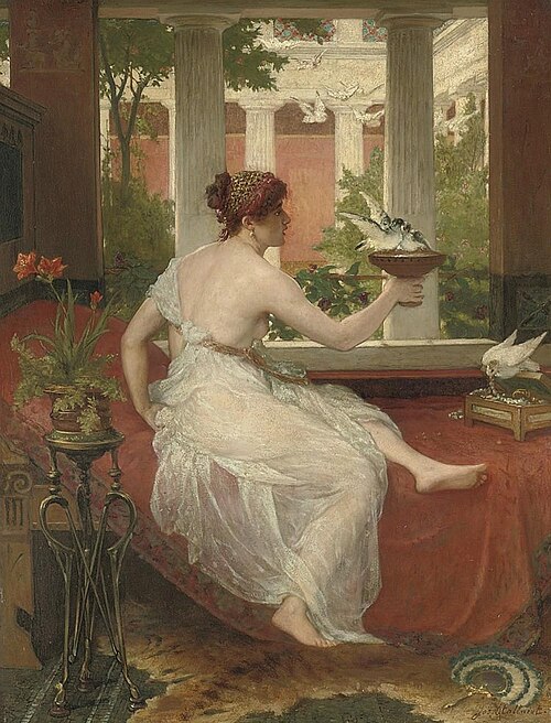 The doves, 1881, Joseph Stallaert