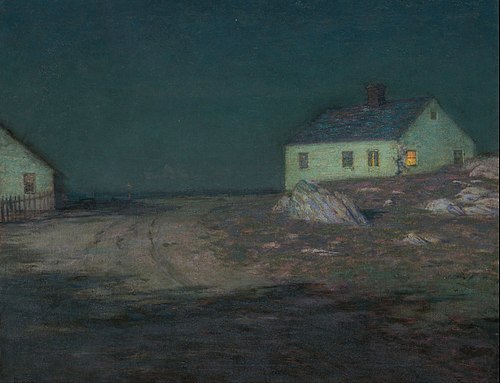 The Harbor Light, 1900, Lovell Birge Harrison