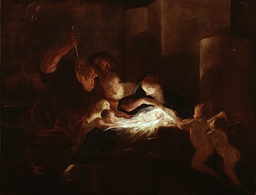 The Nativity, 1650, Louis Cretey