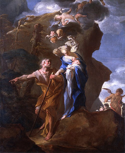 La fuite en Egypte, 1650, Louis Cretey