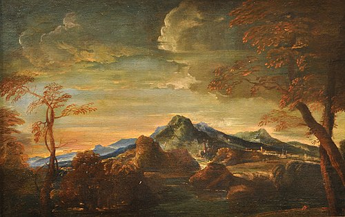 Paysage montagneux, 1650, Louis Cretey