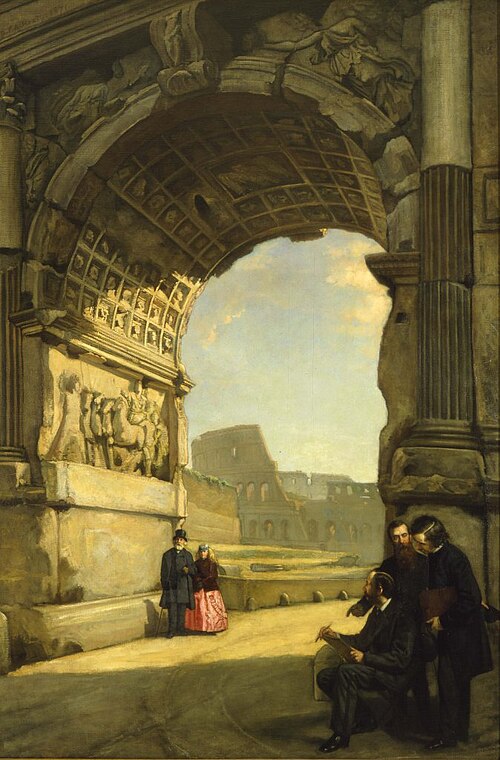 L'Arc de Titus, 1850, George Peter Alexander Healy