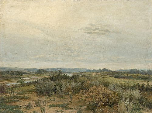 East Slovak Landscape, 1894, Lajos Csordák