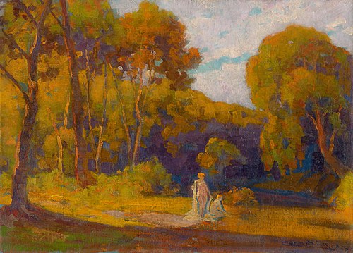 At Sunset, 1922, Lajos Csordák