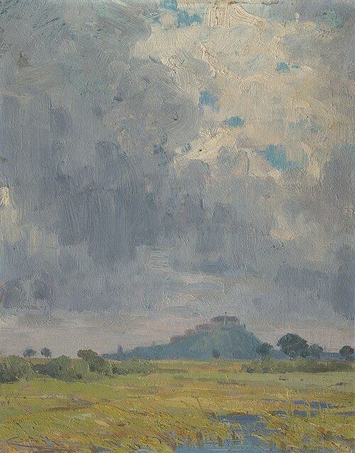 Landscape with a Castle, 1905, Lajos Csordák