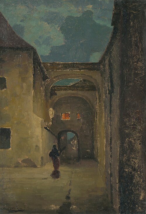Alley in the Evening, 1920, Lajos Csordák