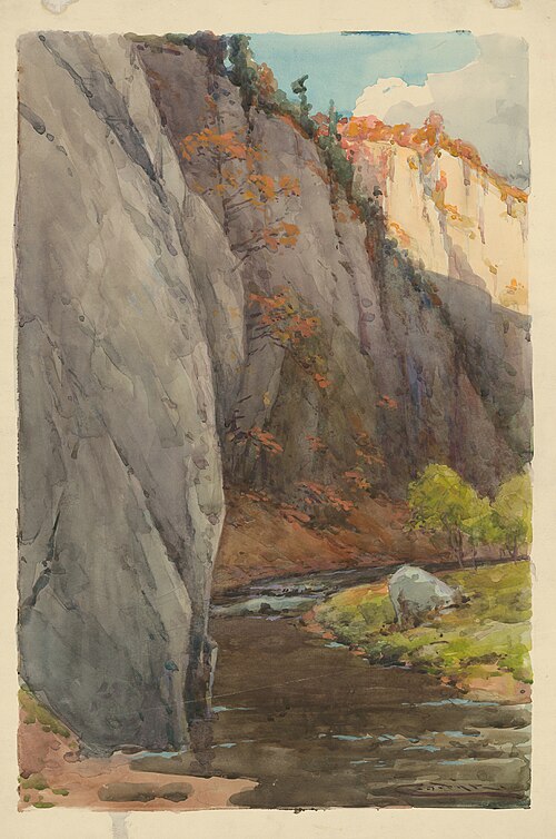 Rocks above the Brook, 1925, Lajos Csordák