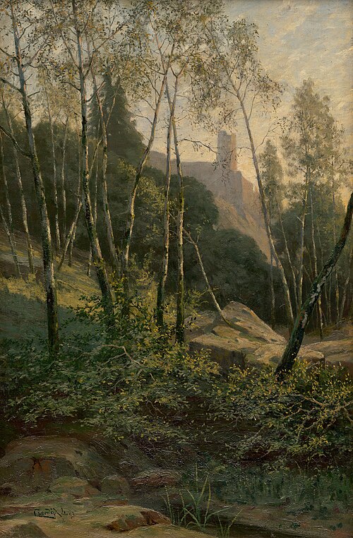 Slanecký hrad, 1893, Lajos Csordák
