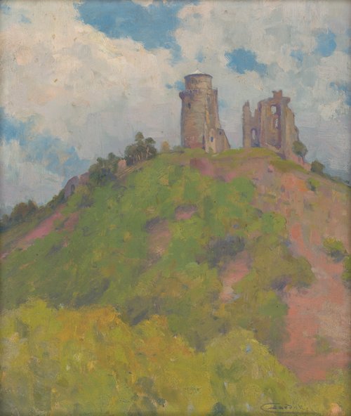 Zrúcaniny Slaneckého hradu, 1902, Lajos Csordák