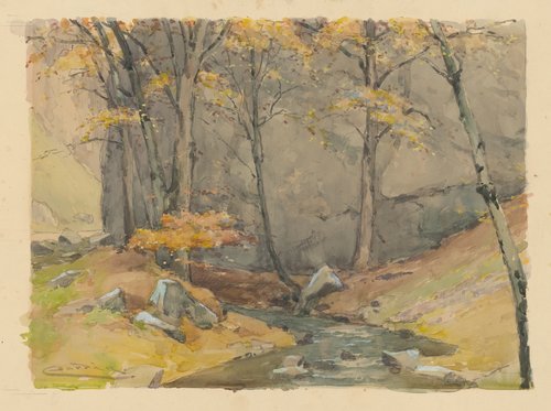 Súmrak v Zádielskej doline, 1925, Lajos Csordák