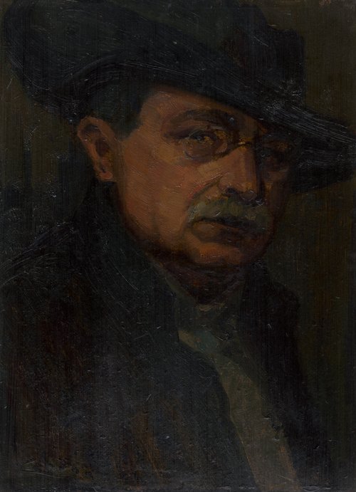Muž s okuliaroch, 1926, Lajos Csordák