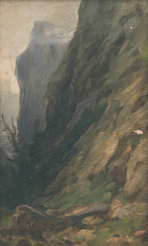 Záber zo Zádielskej doliny, 1894, Lajos Csordák