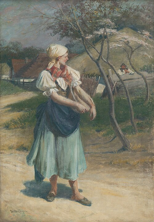 Dedinský rozhovor, 1880, Lajos Deak Ebner
