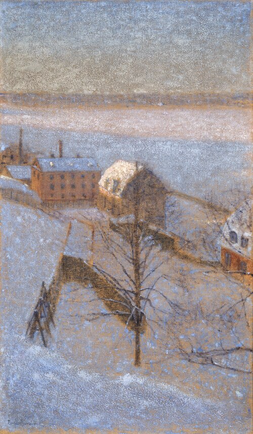 Winterscene, Stockholm, 1893, Eugène Jansson
