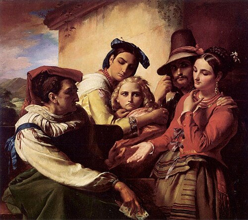 The fortune teller, 1849, François-Joseph Navez