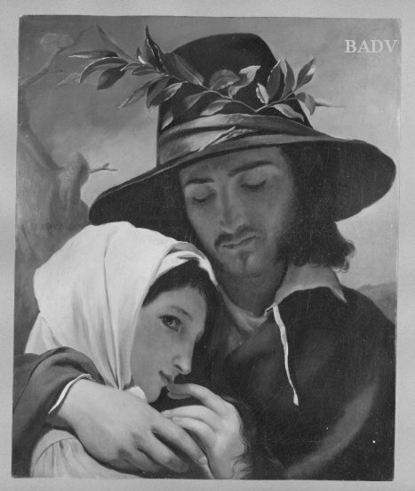 Young man and peasant girl = the lovers, 1820, François-Joseph Navez