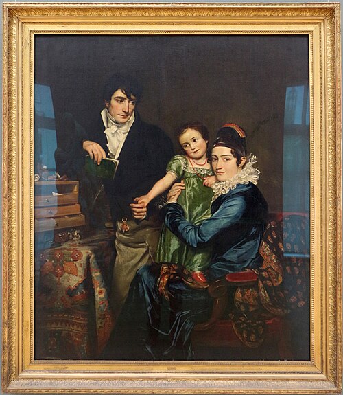 Portrait of the family of August Donat de Hemptinne (1783-....), 1812, François-Joseph Navez