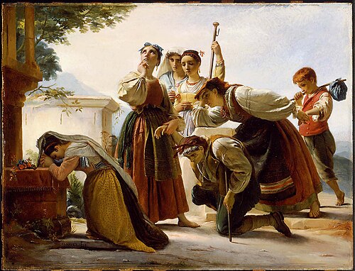 Pilgrimage in the Roman Campagna, 1848, François-Joseph Navez