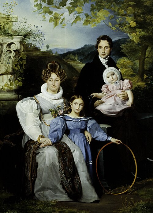 Portrait of the Gaspard Moeremans Family, , François-Joseph Navez