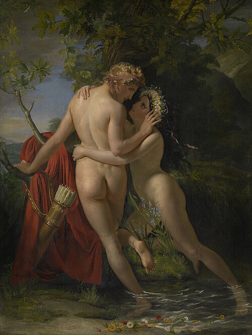 La Nymphe Salmacis et Hermaphrodite, 1829, François-Joseph Navez