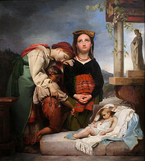 The Sick Child, 1844, François-Joseph Navez