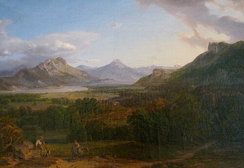 Paysage de Bavière, 1900, Carl Rottmann