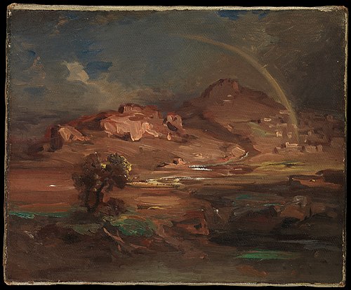 The Cemetery at Pronoia near Nauplia, 1841, Carl Rottmann