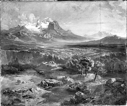 Dachsteinlandschaft, 1840, Carl Rottmann