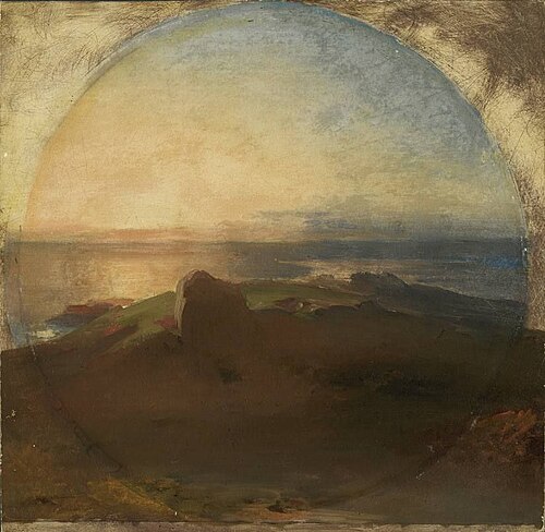 Klippe im Ägäischen Meer, 1847, Carl Rottmann